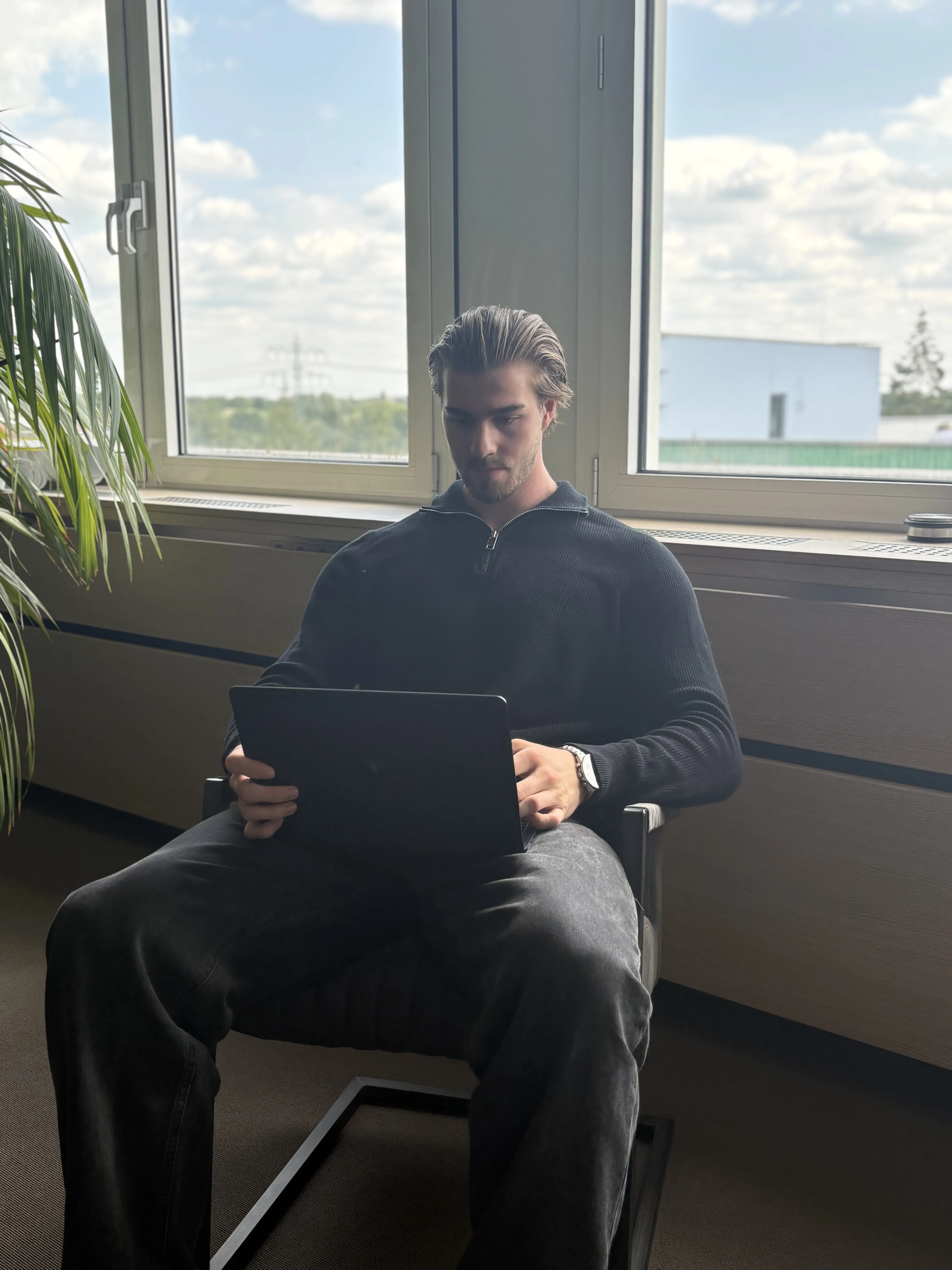 Hagen Schönborn in seinem Büro
